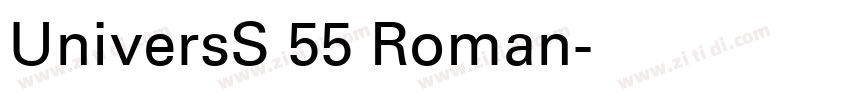 UniversS 55 Roman字体转换